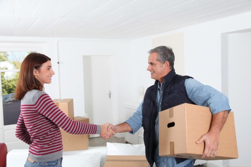 Local moving van loaded with furniture for a Croydon relocation