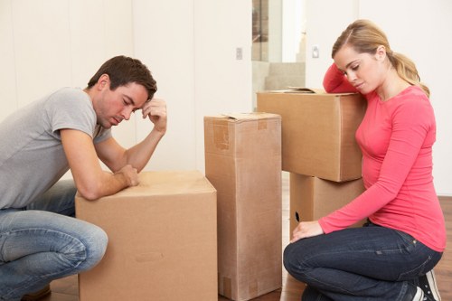 Moving day preparation and boxes ready for Croydon removals