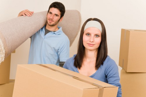 Local moving team loading boxes for a Croydon relocation