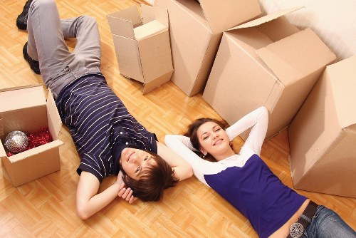 Van loading furniture for a home or office move in Croydon