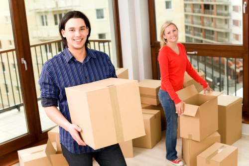 Household furniture being loaded for a Croydon home removal